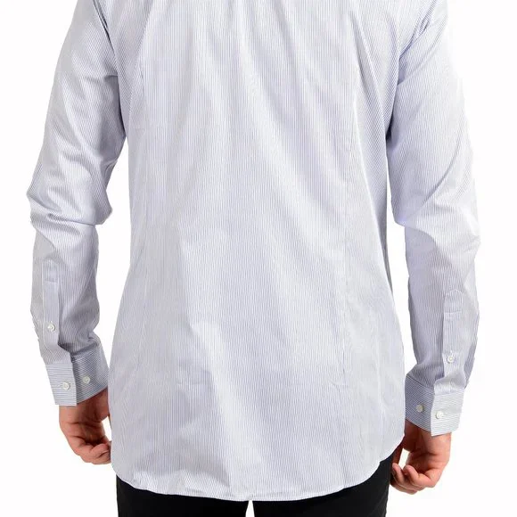Hugo Boss Men's "T-Carl" Slim Fit Striped Long Sleeve Dress Shirt - Picture 3 of 9